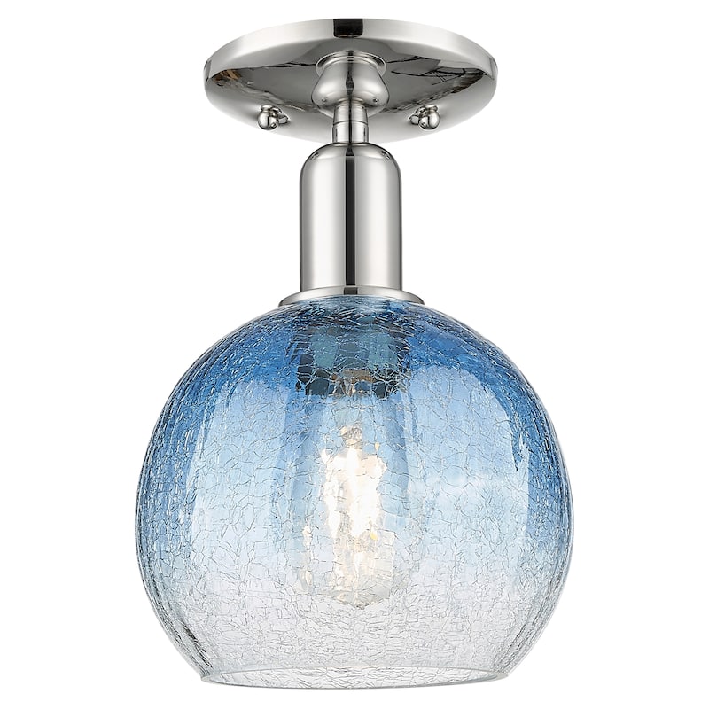 Innovations Lighting Downtown Urban - Brookhaven Globe - 1 Light 8" Semi-Flush Mount Light