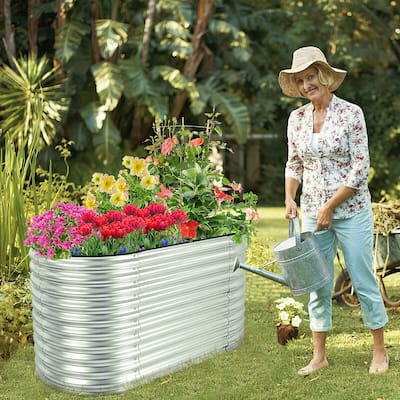 62'' x 32'' x 32'' Raised Garden Bed Kit Planter Raised Garden Boxes