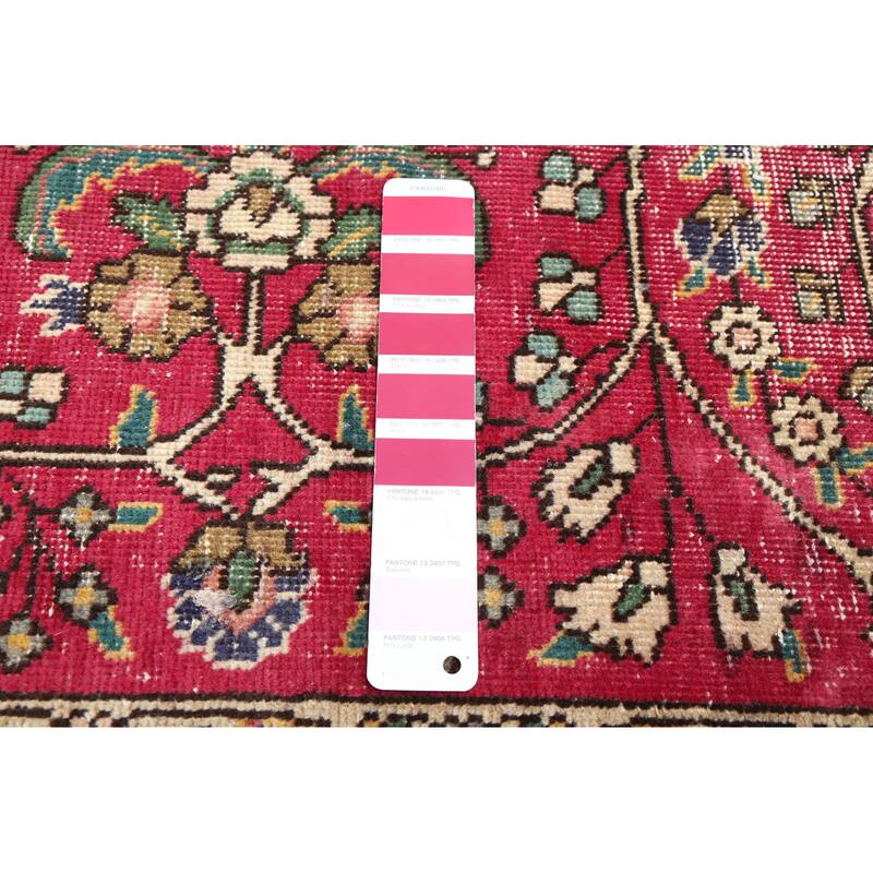 ECARPETGALLERY Hand-knotted Antalya Vintage Red Wool Rug - 6'7 x 9'8