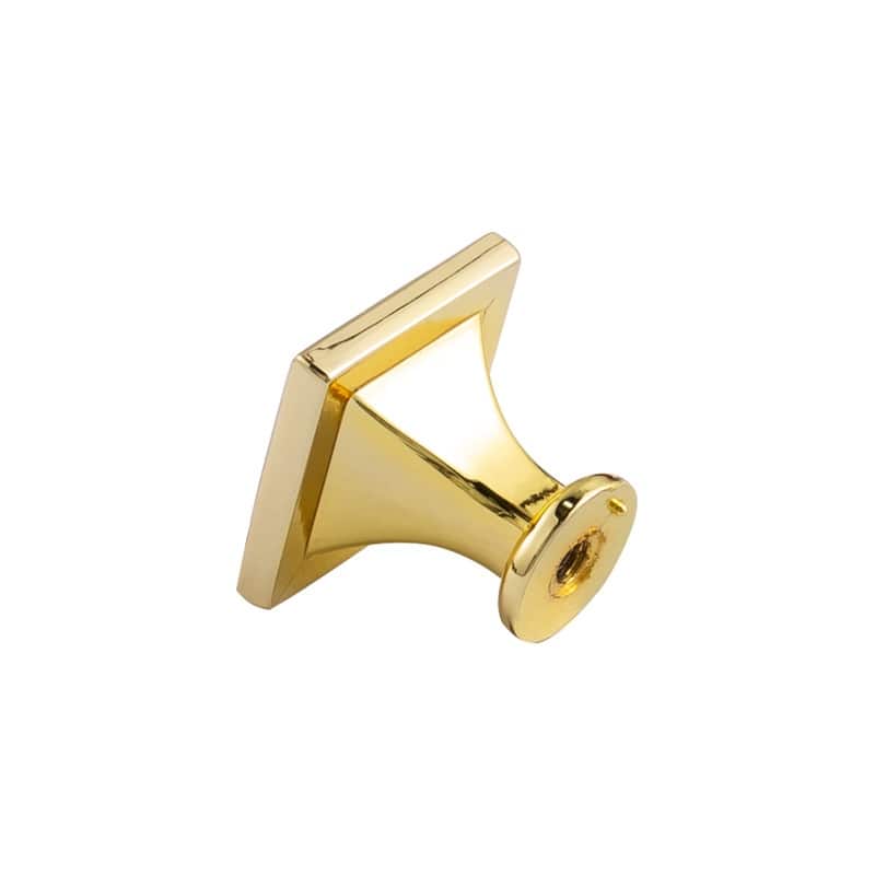 Utopia Alley Valetta Cabinet Ring Pull Knob- Polished Gold Drawer Pull Knobs 0.94"