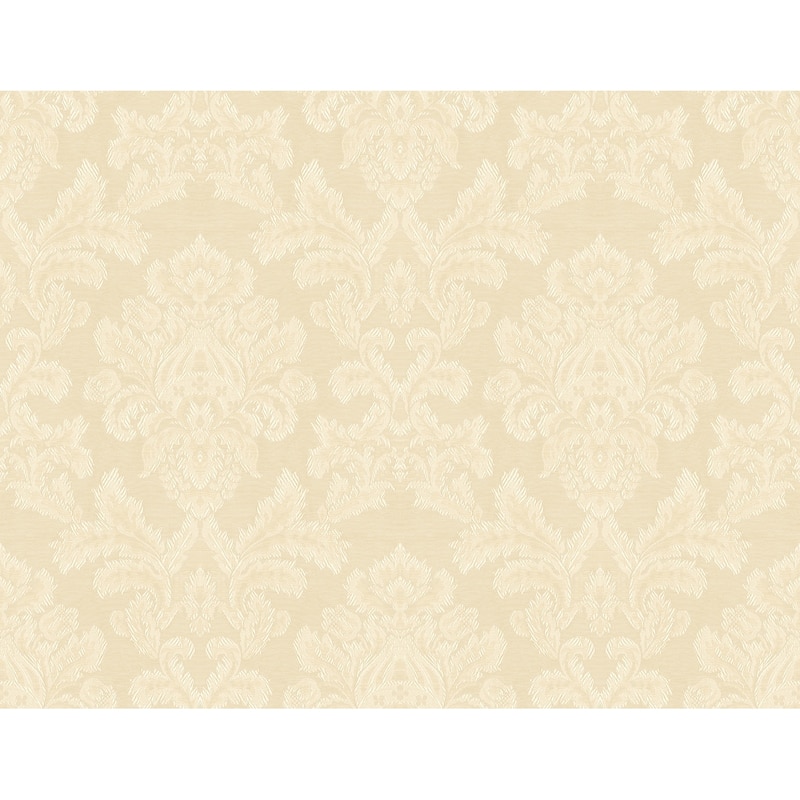 Seabrook Designs Imogene Acanthus Damask Unpasted Wallpaper