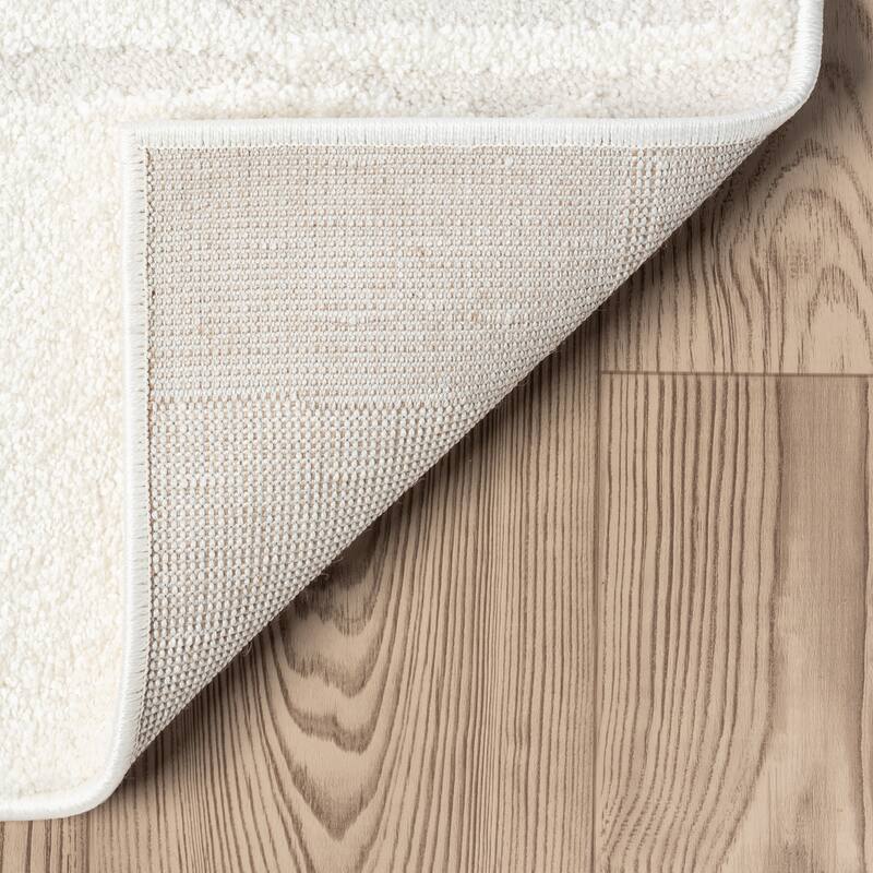 Abani Rugs Nomad Collection NOM170A Cream Tone-on-Tone Abstract Area Rug