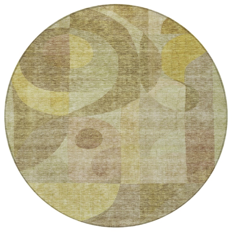 HomeRoots Abstract Transitional Rectangle Outdoor Rug