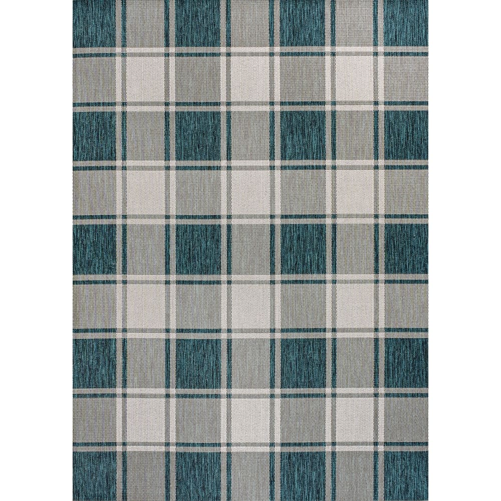 JONATHAN Y Lior Traditional Farmhouse Bold Gingham Indoor/Outdoor Area Rug