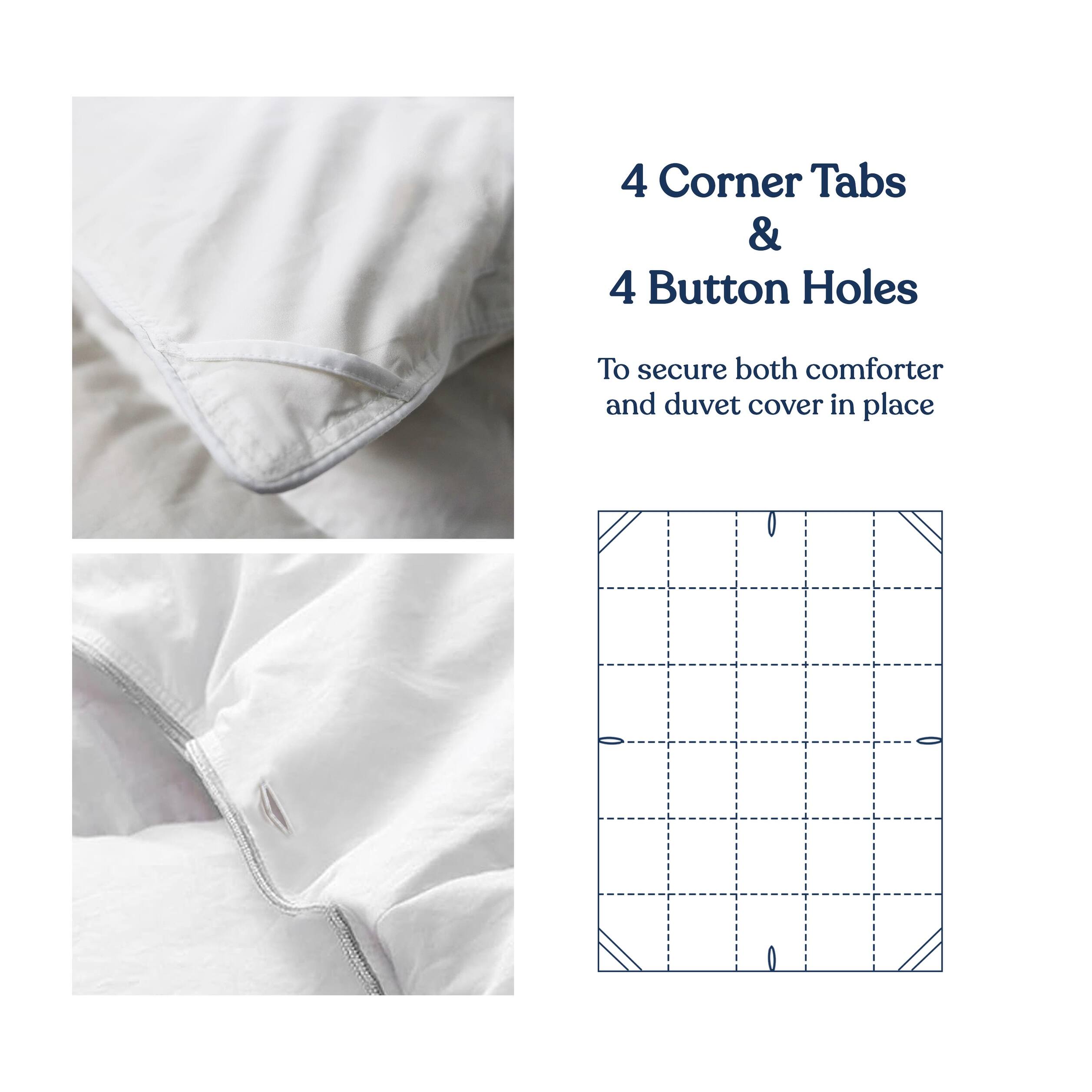 Delara Merino Wool 300GSM Duvet Insert GOTS Certified 300TC Organic