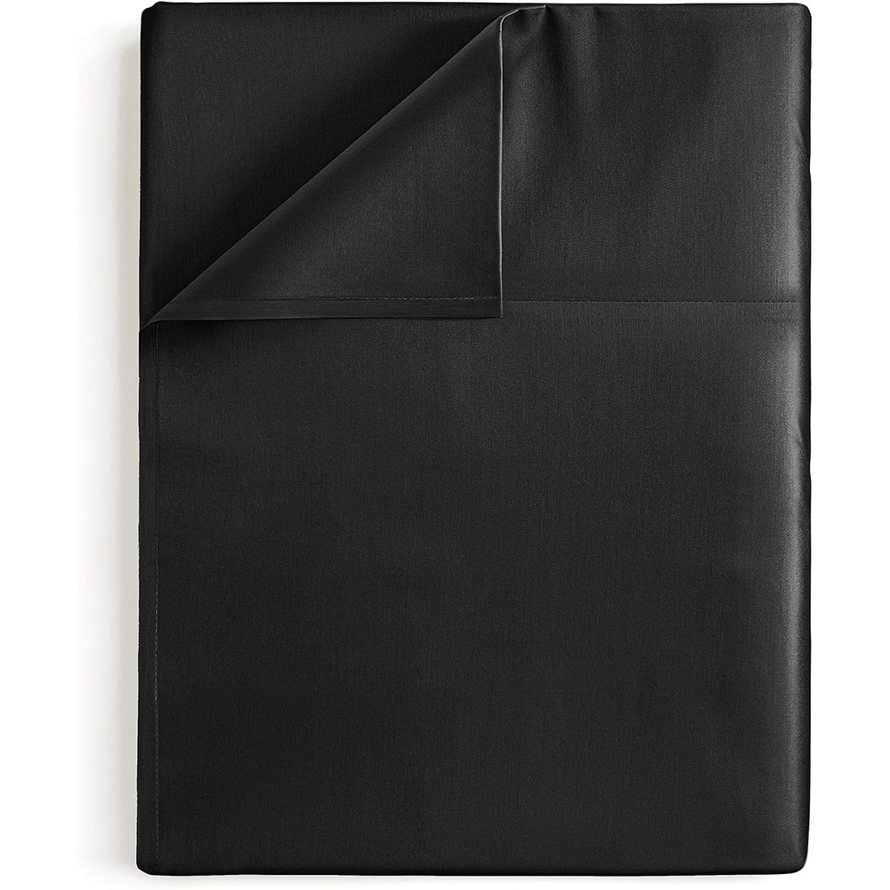 CGK Linens Solid Double Brushed Microfiber Single Flat Sheet/ Top Sheet