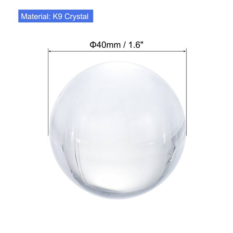 Crystal Ball, K9 Crystal Ball Decorative Ball with Gift Box for Decor - Clear - 1.6"
