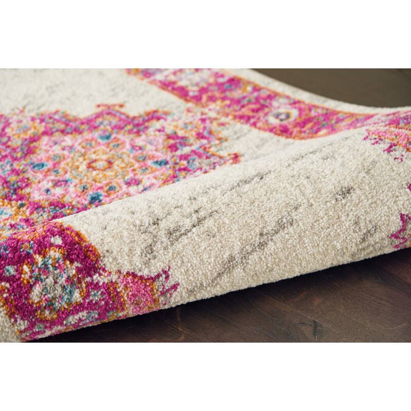 Porch & Den Dobbin Vintage Persian Medallion Farmhouse Area Rug