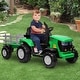 preview thumbnail 20 of 25, Kids Ride on Tractor with Detachable Trailer and Remote Control