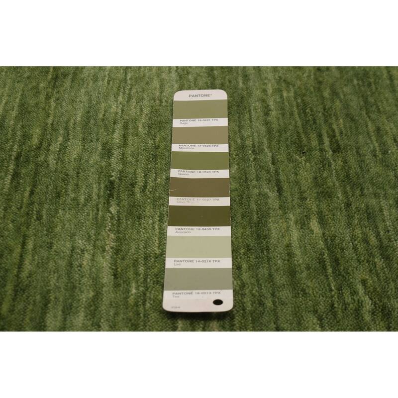 Kashkuli Gabbeh Green Rug 8'4" x 11'4" - 8'4 x 11'4