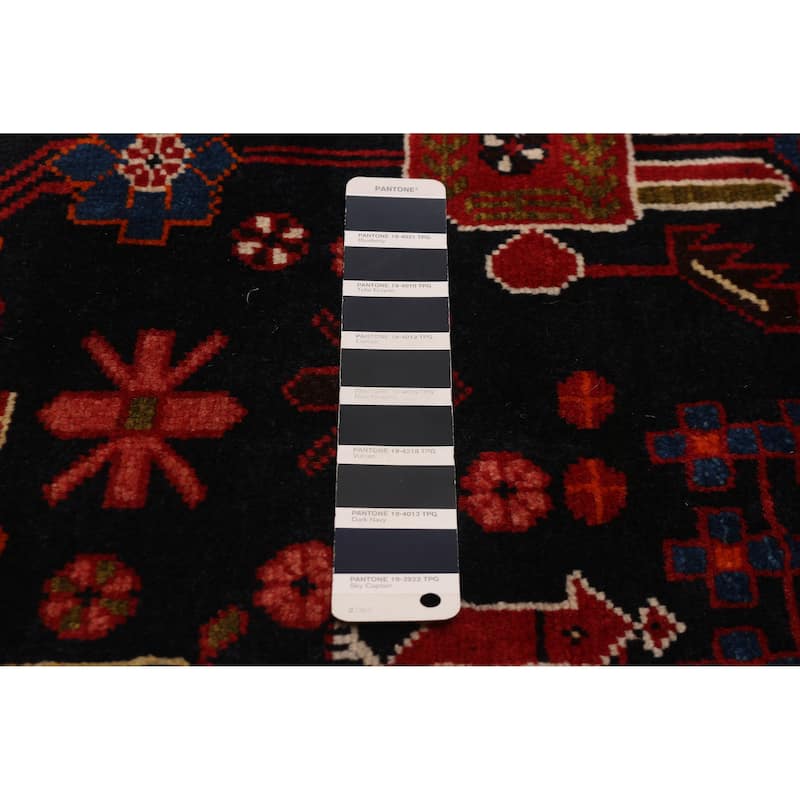 ECARPETGALLERY Hand-knotted Andelz Dark Navy Wool Rug - 4'3 x 9'11