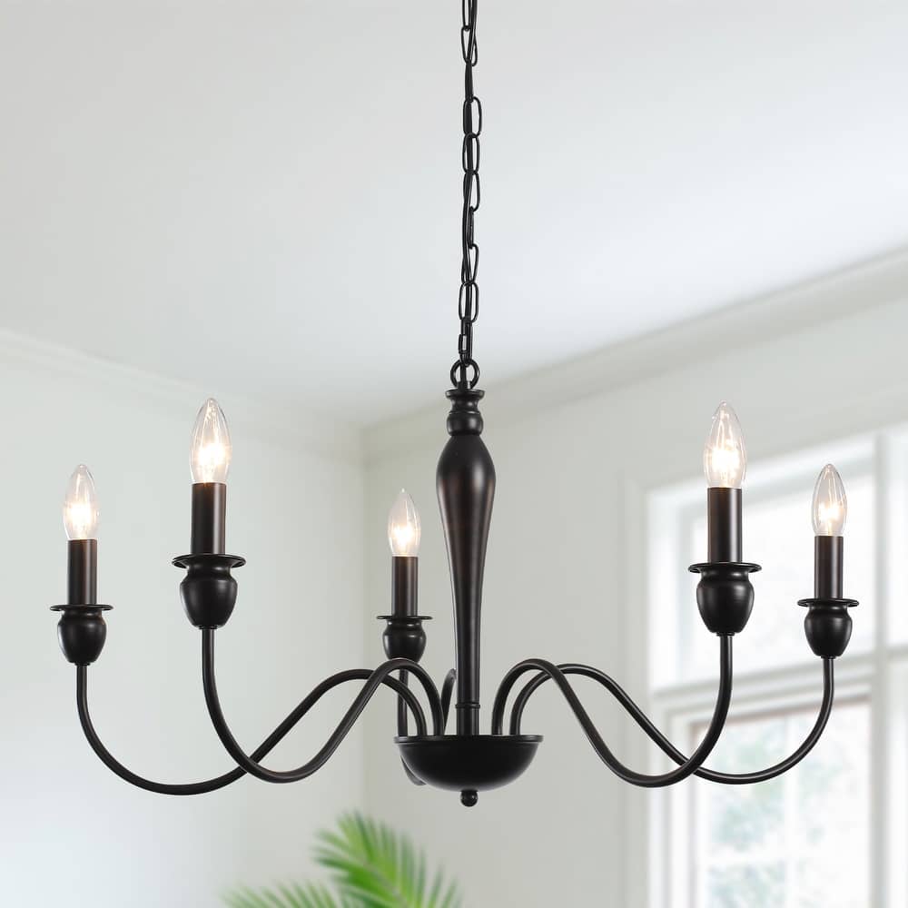 5-Light 28.14-inch Classic Chandelier Light for Kitchen Island Bedroom
