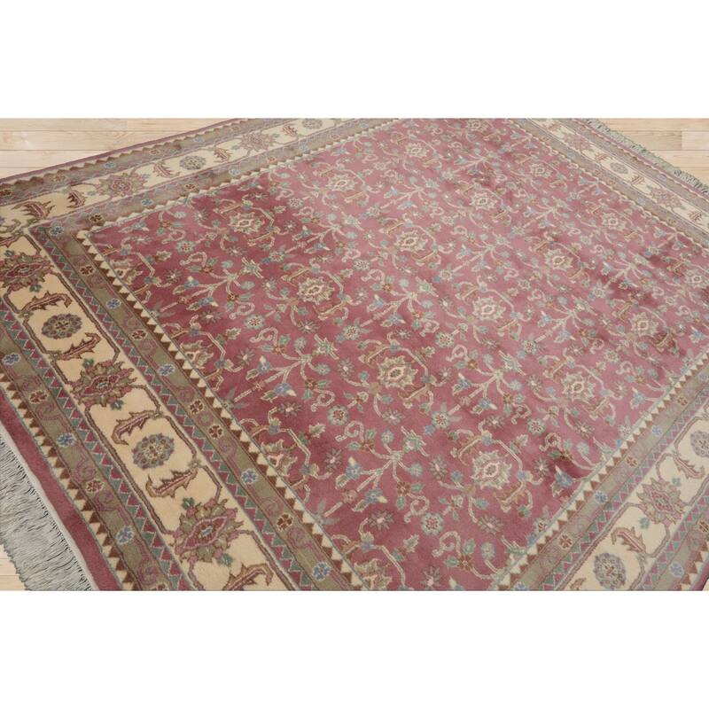 8x10 Hand Knotted New Zewland Wool Agra Plush Pile Pande Cameron Rug - 8' x 10'