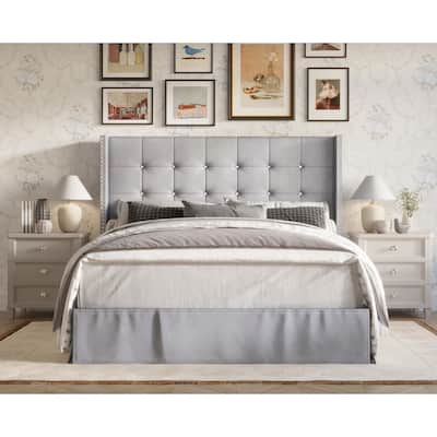 Wilie Tufted Upholstered Platform Bed