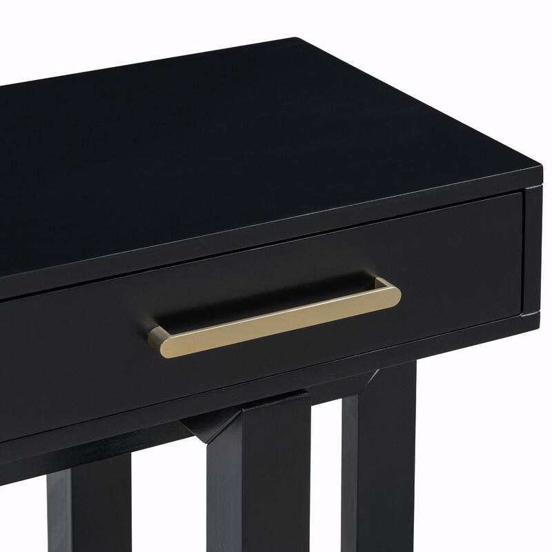 Elegant Extra Long Console Table with Three Drawers