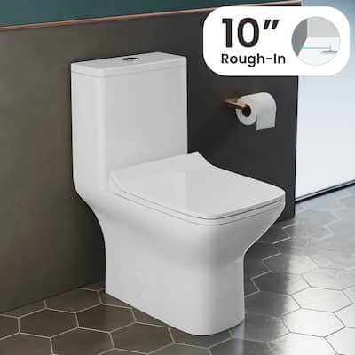 Carré One-Piece Square Toilet Dual-Flush 1.1/1.6 gpf with 10" Rough-In