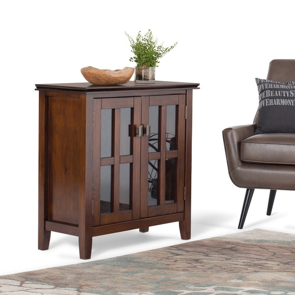 WYNDENHALL Stratford SOLID WOOD 30 inch Wide Low Storage Cabinet