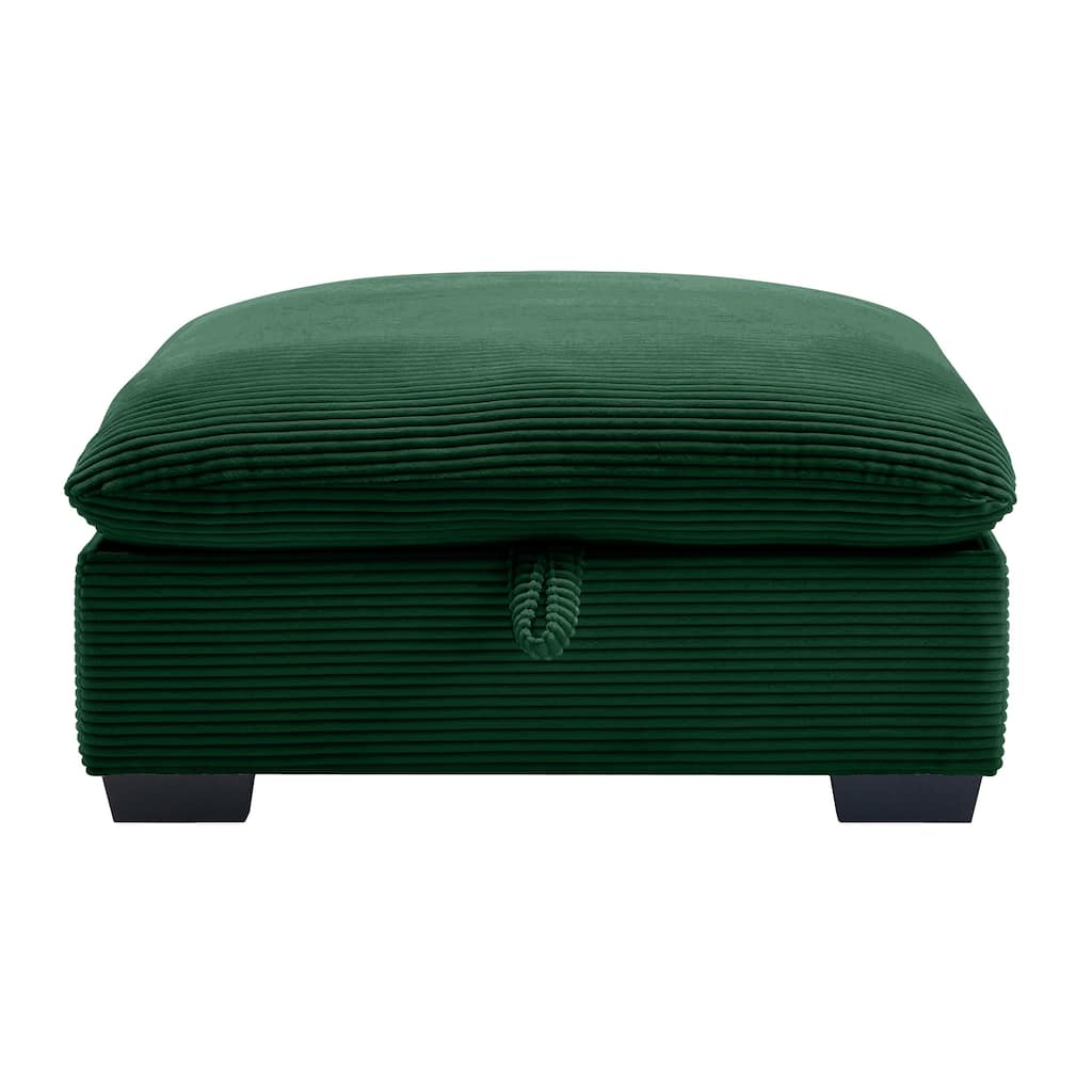 Corduroy Fabric Ottomans Footrest to Combine with 2 Seater Sofa, 3 Seater Sofa and 4 Seater Sofa