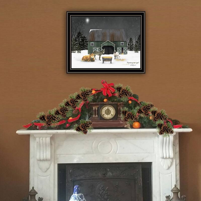 Framed Wall Art - Remembering the Night, Black Frame