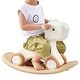 preview thumbnail 16 of 23, 3 in 1 Rocking Horse for Toddlers with Wheels and Balance Board - 27.16 x 12.20 x 18.11 inch