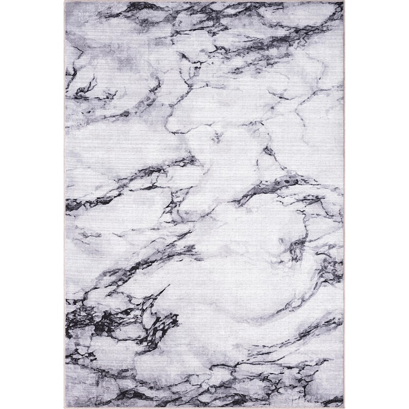 Abani Rugs Parker Collection PAR220A Ivory Marble Area Rug