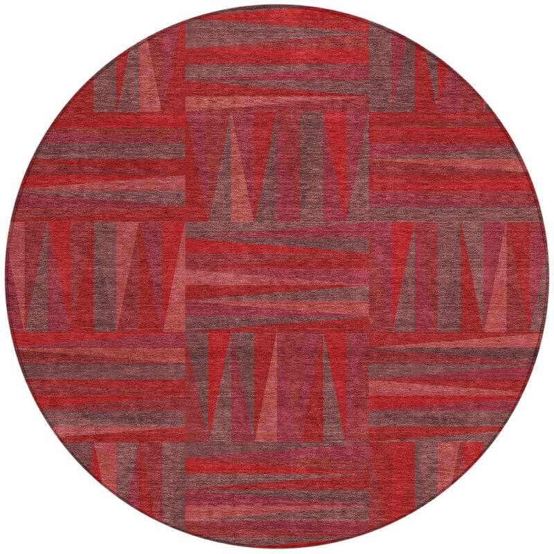 HomeRoots Geometric Transitional Rectangle Outdoor Rug