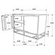 preview thumbnail 5 of 6, Zara 2-door 40-inch Wood Accent Storage Cabinet Black Walnut