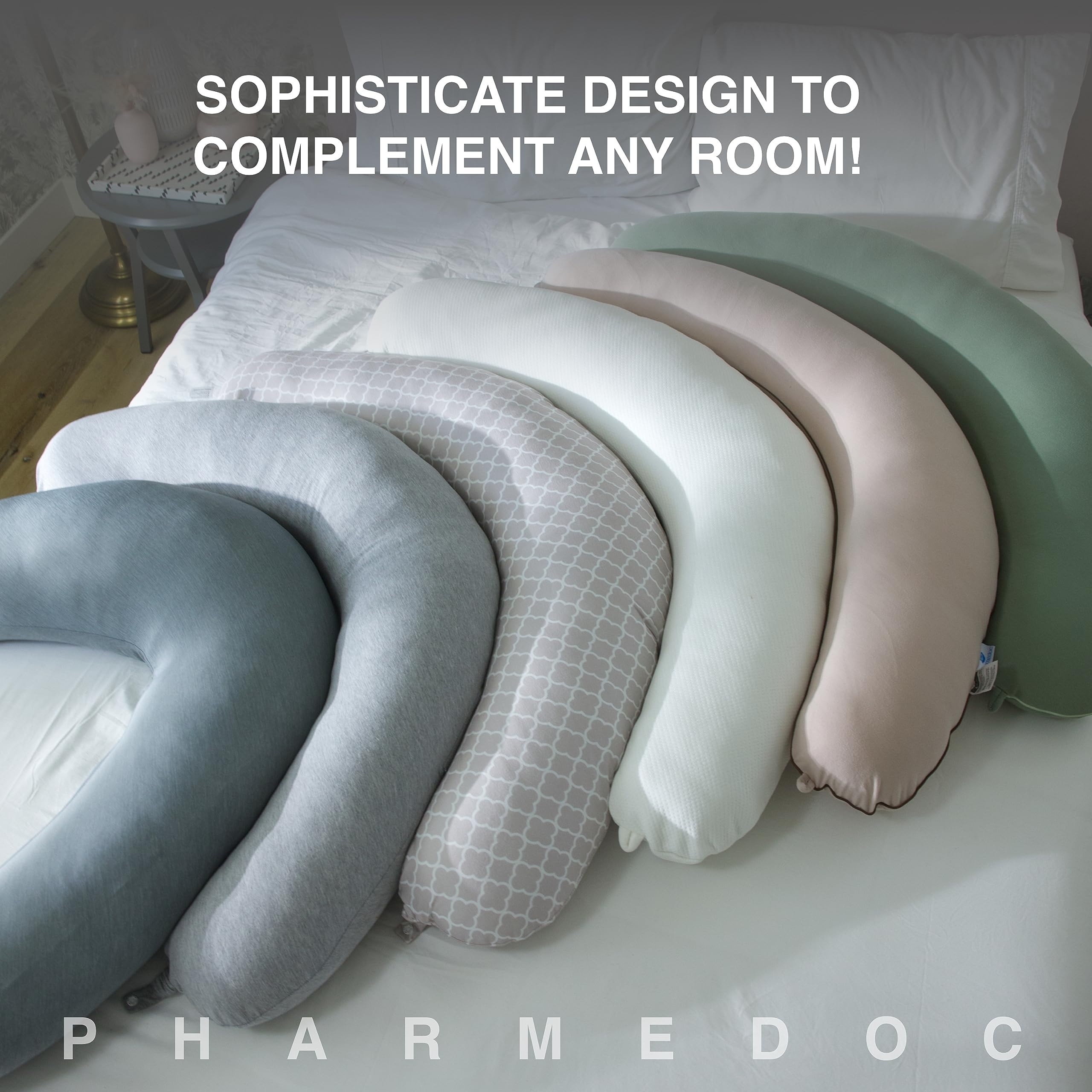 Crescent Pregnancy Pillows Body Pillow for Adults Side Sleeper Maternity and Nursing Pillow Breast Feeding Pregnancy Must Haves