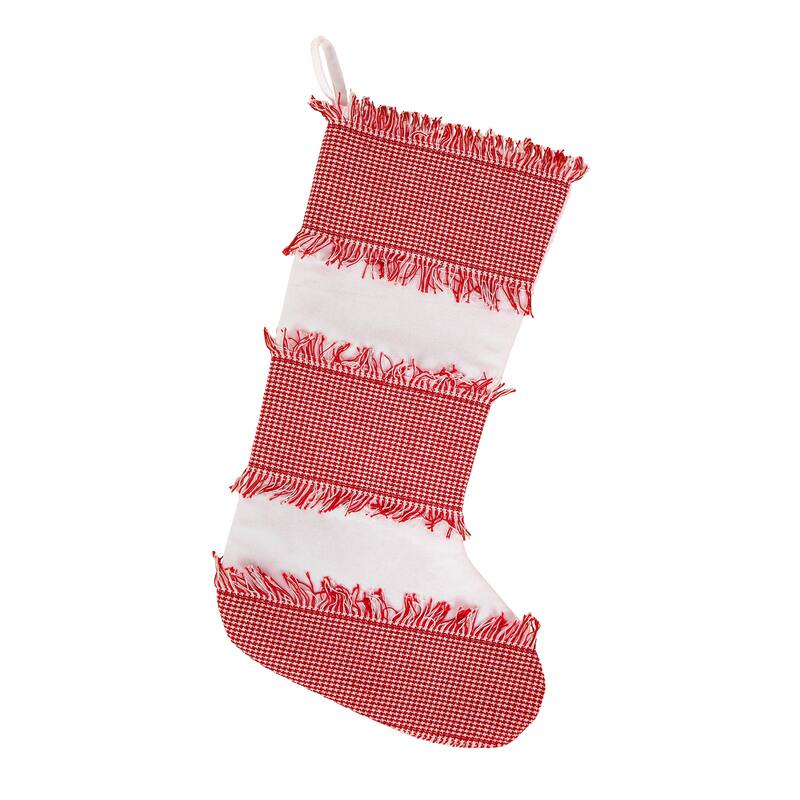 National Tree Company 18 in. HGTV Home Collection Ric Rac Border Stocking - 18 in