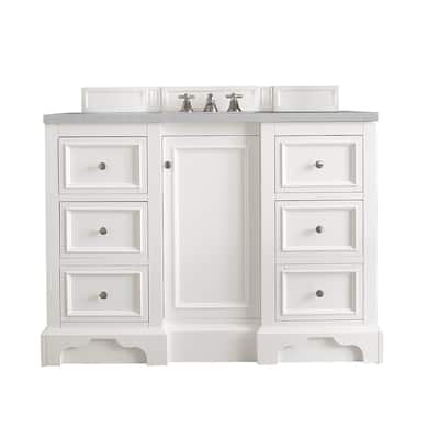 James Martin Vanities De Soto 48" Single Vanity, Bright White