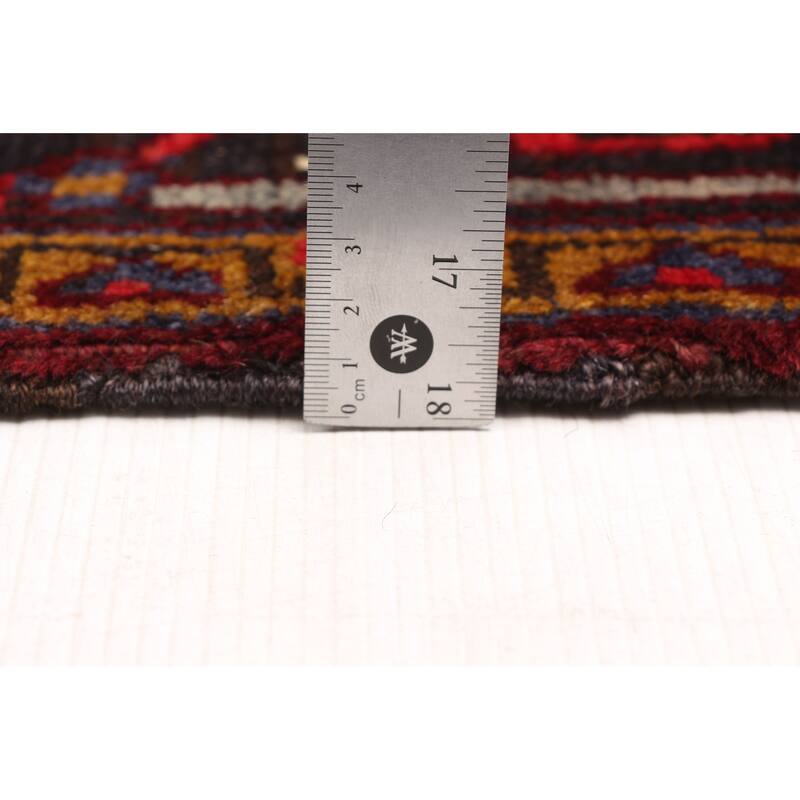 ECARPETGALLERY Hand-knotted Sarabi Dark Red Wool Rug - 6'7 x 9'6