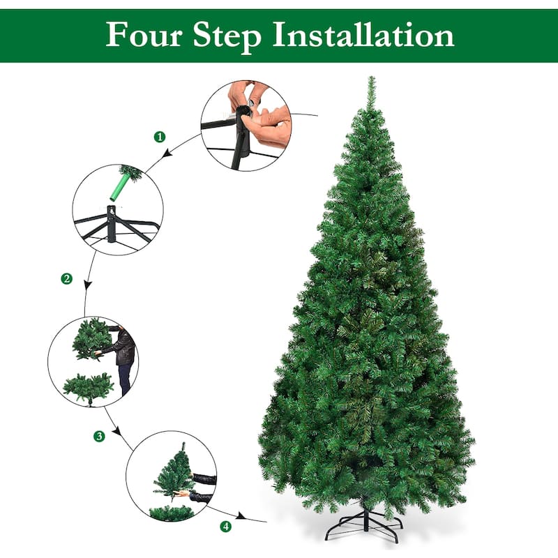 5'/6'/7'/8' Green Artificial PVC Christmas Tree with Stand