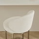 preview thumbnail 9 of 51, Spruce & Spring Chloe Upholstered Swivel Counter Bar Stool with Metal Frame and Arched Back