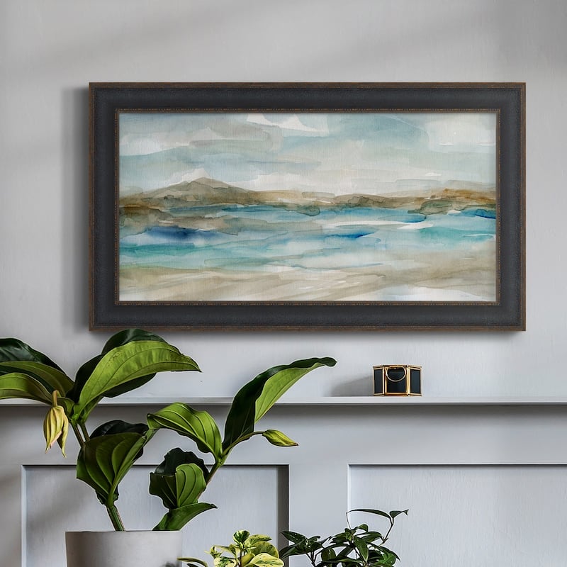 Peaceful Beach II Premium Framed Canvas- Ready to Hang