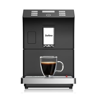 Coffee Maker Super Automatic Espresso with Milk Frother, Black