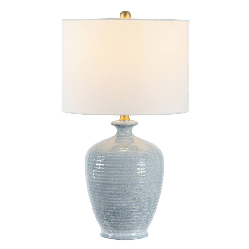 SAFAVIEH Lighting Hanron 26-inch Ceramic LED Table Lamp - 14" W x 14" L x 26" H