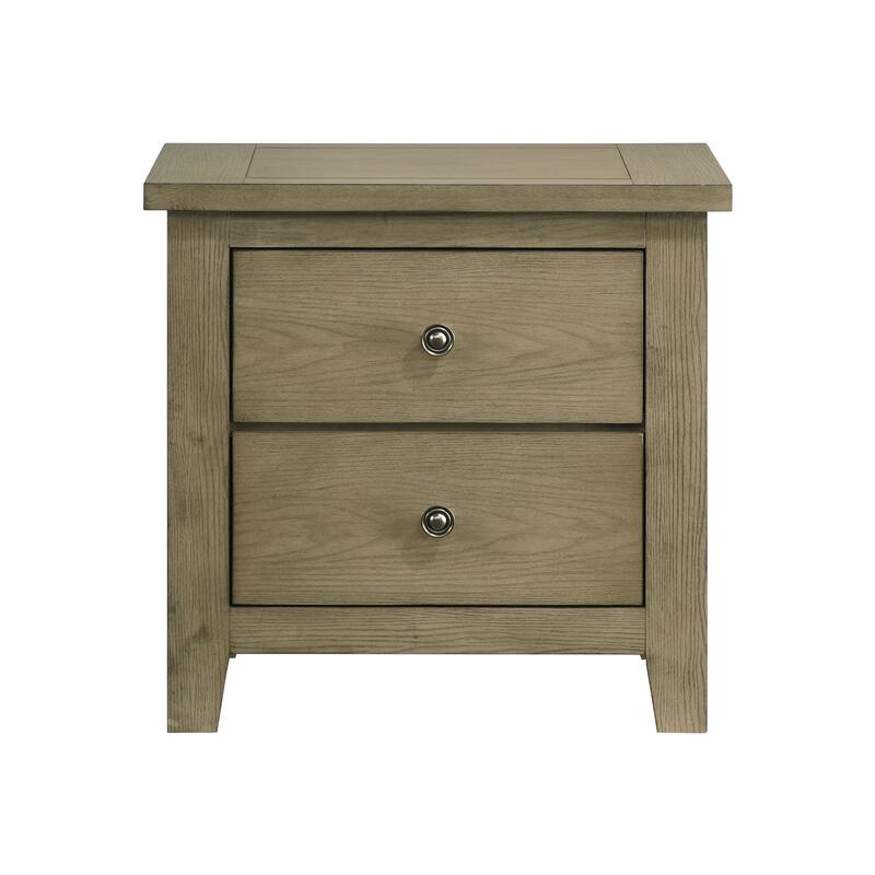 Fully assembled 2-drawer Nightstand
