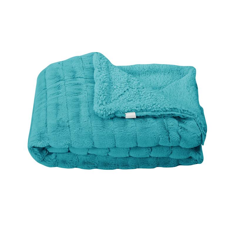 Supermink Decorative Fauxfur Throw 60'' x 80''
