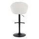 preview thumbnail 24 of 84, Porch & Den Livesey High Back Adjustable Bar Stool with Rounded T Footrest (Set of 2)
