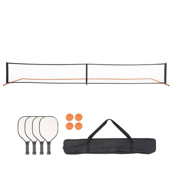 dimension image slide 1 of 5, Pickleball Net Set Weather Resistant Steady Metal Frame & Strong PE Net, for Outdoor Backyard Driveway