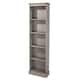 Option Gray wash stain, top in antique brown stain.
