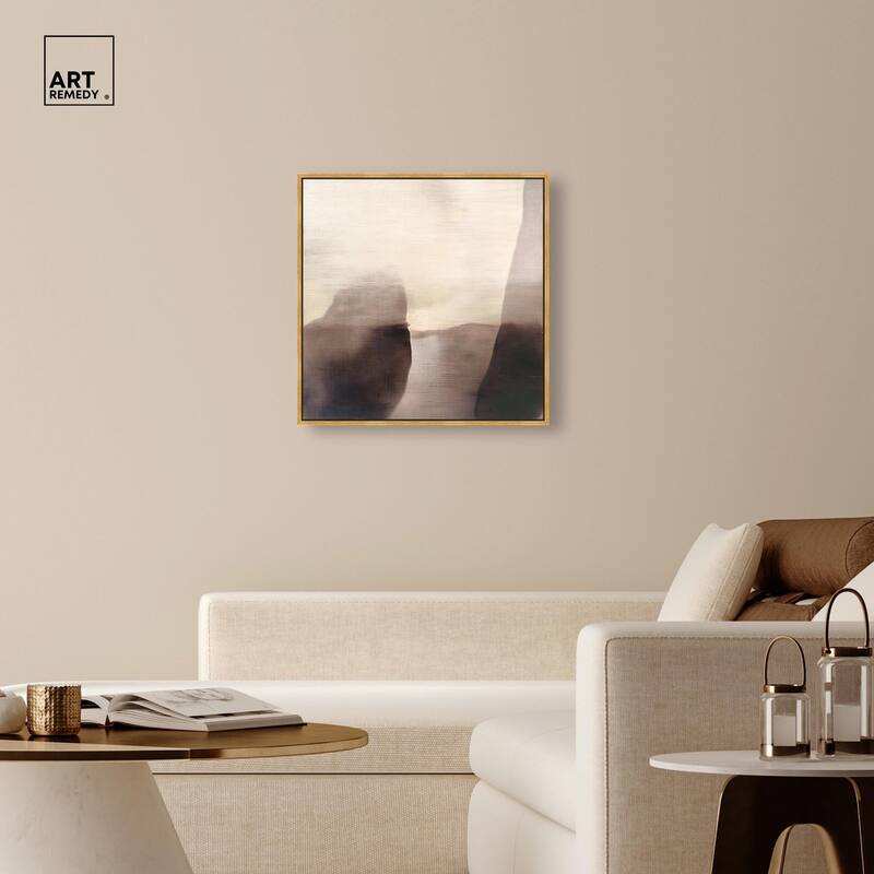 Pale Taupe II Canvas by Art Remedy