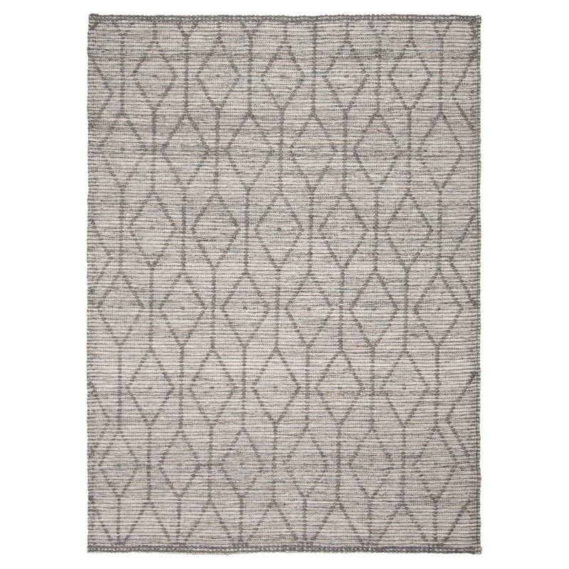 ECARPETGALLERY Braid weave Sienna Grey Wool Rug - 5'3 x 7'3 - Grey - 5'3 x 7'3