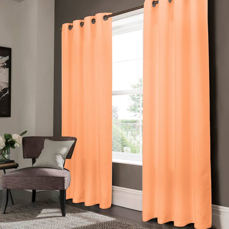 Lynx Matte Embossed Room Darkening Grommet Panel 95" inch - (1x) 52 x 95 in.