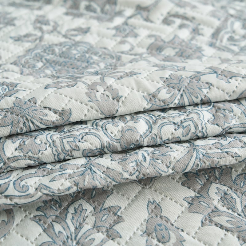 Plaid Striped Patchwork Quilt Bedding Set Reversible Coverlet,Bedspread