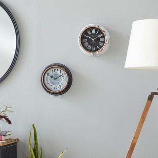 Chic Metal Wall Clock 2 Assorted
