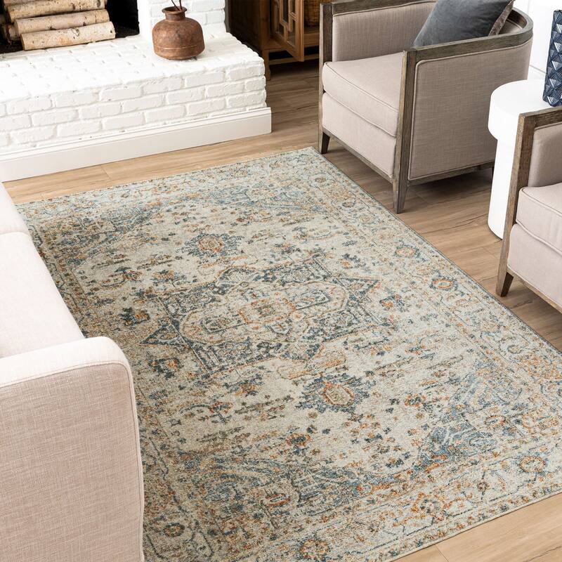 Mohawk Home Clio Ornamental Medallion Area Rug