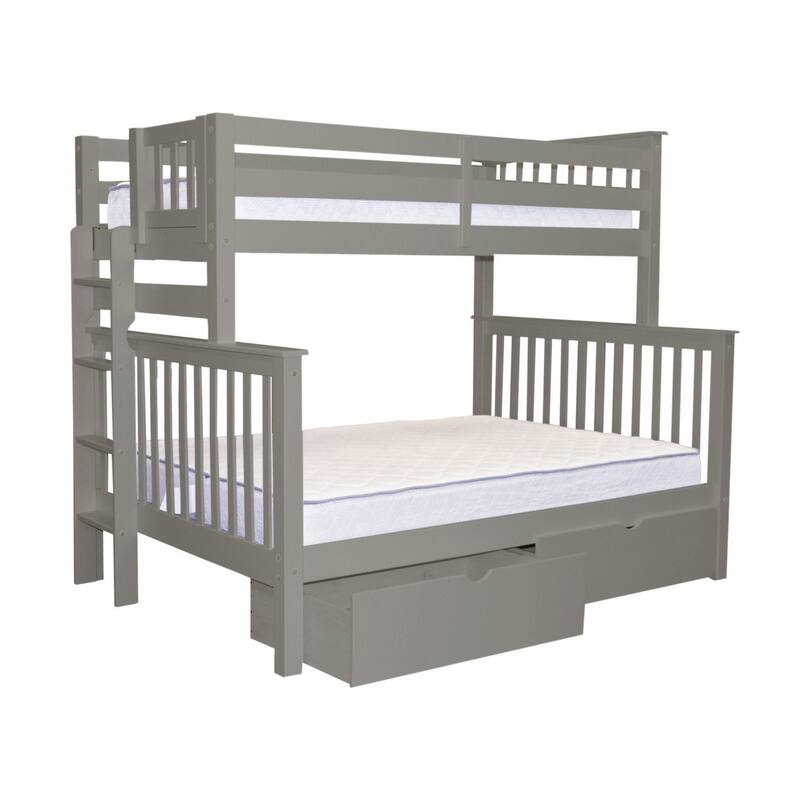 Taylor & Olive Trillium Twin over Full Bunk Bed, 2 Drawers