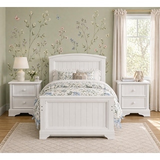 Furniture of America Gertie Modern White 3-Piece Twin Rubberwood Captain Bed with 3-Drawer Trundle set
