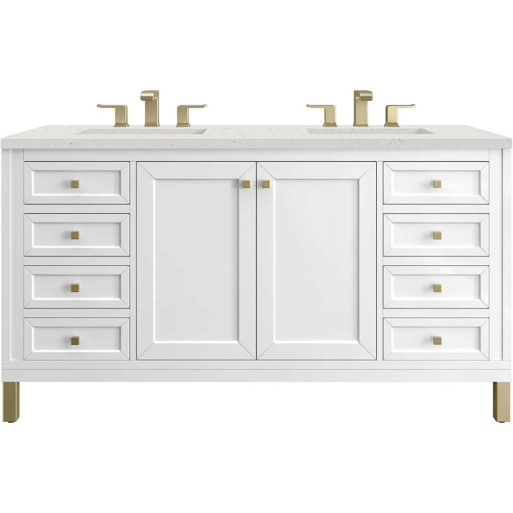 James Martin Vanities 503-V60D-3LDL Chicago 60" Free Standing Double